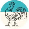 Two Roosters Ice Cream logo